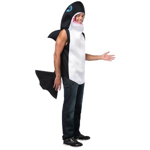 Imposta Costumes Adult Killer Whale Lightweight Costume Bodysuit Black One Size - 1 of 1