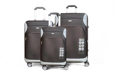 Letty Soft Shell Lightweight Expandable 360 Dual Spinning Wheels Combo Lock 28", 24", 20" 3 Piece Luggage Set