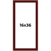 PosterPalooza | Panoramic Weathered Red Picture Frame - UV Acrylic, Foam Board Backing, Hanging Hardware - 2 of 4