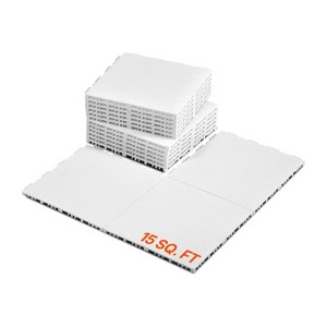 VEVOR Dryland Tiles for Hockey Floor Mat, 12 x 12 in 15 Pcs Interlocking Versatile Training Surface, Dance Floor Tiles, Hockey Training Equipment - 1 of 4