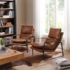 Art Leon Comfortable and Luxury Genuine Leather Accent Lounge Chair - 2 of 4