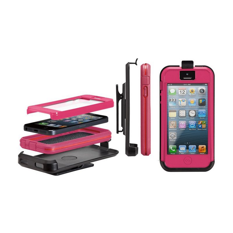 Case-Mate Tough Xtreme Case with Holster for iPhone SE, 5/5s (Pink), 1 of 3