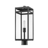 Z-Lite Nuri 1 - Light Post Light in  Black - 3 of 4