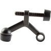 National Hardware Zinc Oil Rubbed Bronze Brown Hinge Pin Door Stop Mounts to door - image 3 of 4