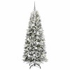 vidaXL Artificial Christmas Tree with 300 LEDs White 73 x 73 x 180 cm - 3 of 4
