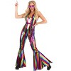 HalloweenCostumes.com Rainbow Rave Disco Women's Costume - 3 of 3