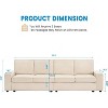Modular Sectional Sofa, U/L-Shaped Couch w/ Removable Cover, Modern Convertible Deep Seat Sofa, Comfy Cloud Sleeper Sofa Couch for Living Room&Office - 3 of 4