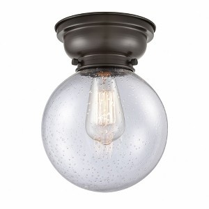 Beacon - 1 Light Flush Mount In Industrial Style-9.15 Inches Tall and 8 Inches Wide - 1 of 1