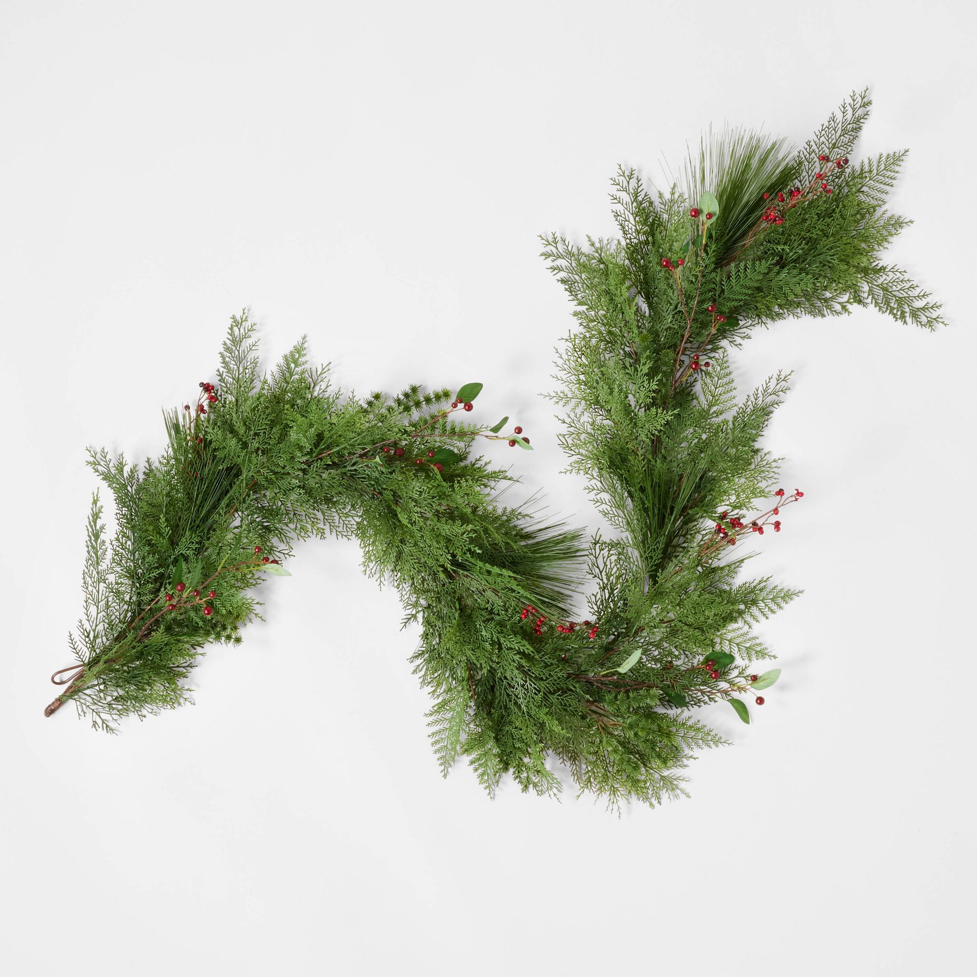 72" Christmas Garland Red/Green - Threshold™ designed with Studio McGee