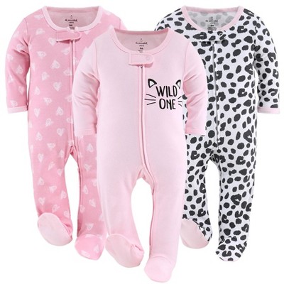 Newborn baby 2025 zip up sleepers