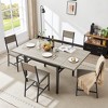 Farmhouse Folding Dining Table For Dining Room, Living Room - ModernLuxe - image 2 of 4