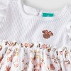 Baby Girls' 2pc Disney Minnie Mouse Floral Short Sleeve Shirt and Biker Shorts Set - White - 3 of 4