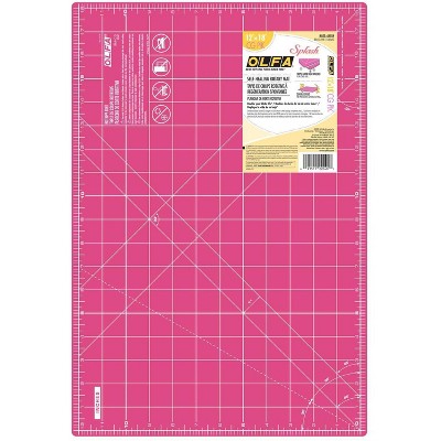 OLFA Double-Sided Self-Healing Cutting Mat 12"X18"-Pink