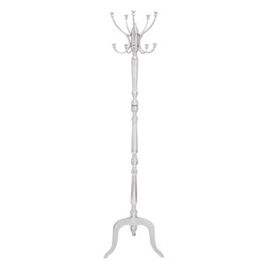 Traditional Iron Coat Rack Silver - Olivia & May: Elegant Freestanding Hanger, Indoor Use, Easy to Assemble - 1 of 4