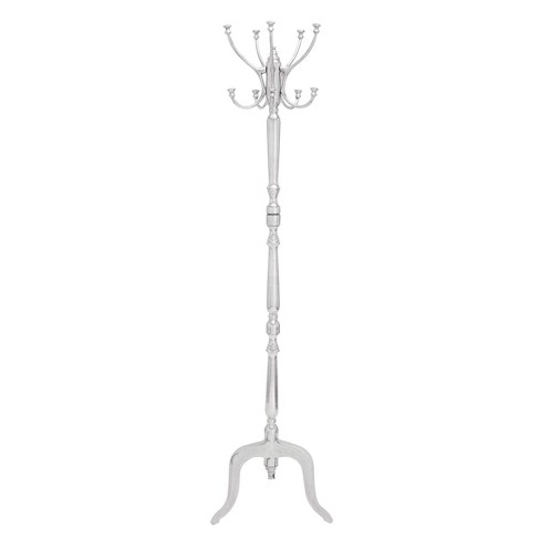 Traditional Iron Coat Rack Silver Olivia May