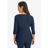 Jessica London Women's Plus Size Knit Crepe Sweetheart Neck Top - 3 of 4