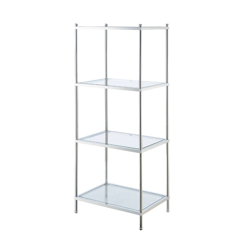 43&#34; Royal Crest 4 Tier Tower Chrome  - Breighton Home, 1 of 6
