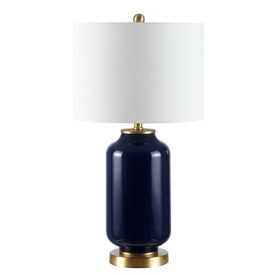 Amaia Glass Table Lamp - Navy - Safavieh. : Target