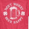 Men's - Instant Message - Don't Worry Beer Happy Short Sleeve Graphic T-Shirt - 2 of 4