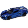 2020 Chevrolet Corvette Elkhart Lake Blue Metallic "Sports Cars" Limited Edition 1/64 Diecast Model Car by Auto World - 2 of 3