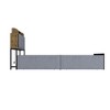 Famapy Queen Bed Platform Bed: Sturdy Construction, Wood - Look Headboard,Upholstered & Metal Frame, Hidden&le Storage – Great for Organized Bedrooms - 4 of 4