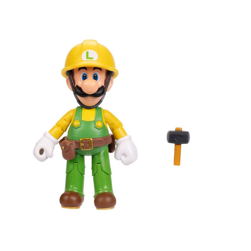 Nintendo Super Mario Builder Luigi with Utility Belt Action Figure, 1 of 8