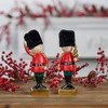 HomeRoots Set of Two Black Gold And Red Polyresin Christmas Nutcracker Figurines - 3 of 4