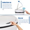 FDW Kitchen Trash Can with Lid, 13 Gallon Automatic Garbage Can for Bathroom Bedroom Home Office 50 Liter Touch Free Stainless Steel Waste Bin - 4 of 4