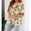 Women's Good Morning Floral V-Neck Blouse - Jodifl - 2 of 4