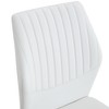 PAGED Luxury Dining Chairs Set of 6 Vertical Stripe Back Dining Room Chairs with Metal Legs for Dining Room, Kitchen - 4 of 4