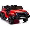 24V Kids’ Ride-On Truck Car with Parental Remote Control, Twin 35W Motors, Max Speed 3.5MPH, USB Music Player, 6-Wheel Suspension, LED Lights - 2 of 4