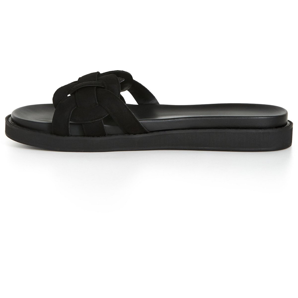 Женские сандалии City Chic Women's Plus Size WIDE FIT Star Weave Slide - black - 11W — фото 4