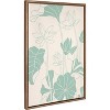 23" x 33" Sylvie Lotus Garden by Kasey Free Framed Wall Canvas Gold - Kate & Laurel All Things Decor - image 2 of 4