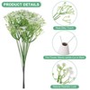 Unique Bargains Artificial Baby's Breath Plastic Real Touch Handmade Simulation 11.4" - 2 of 4