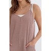 Women's Ribbed Oversized Jumpsuit - entro - 4 of 4