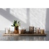 Wood Tray with 9 Glass Votive Holders - Storied Home - 2 of 3