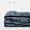 Chunky Knit Throw Blanket Braided, Soft & Cozy - Becky Cameron - 3 of 4