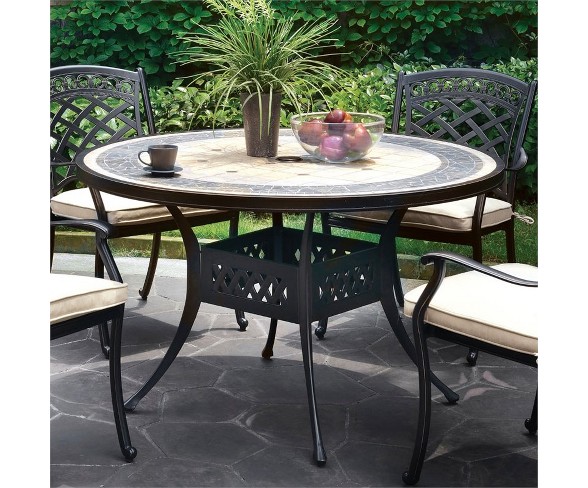 Donell Outdoor Round Dining Table - Furniture of America