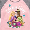 Girls' - Disney Princess - Group Hug Shirt Tail Raglan Graphic T-shirt - 2 of 4
