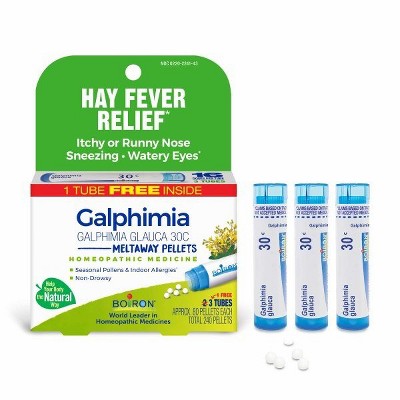 Galphimia Glauca 30C 3 MDT by Boiron Homeopathic Medicine For Hay Fever Relief  -  3 Tubes Box