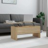 vidaXL Coffee Table White Engineered Wood Medium Height-Adjustable - 2 of 4