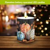 Briarwood Lane Fall Flameless Candle 6x3 Elegant Pumpkins Flameless Candle with Timer for Fall - 3 of 4