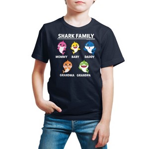 Boys' - Baby Shark - Types Of Sharks Short Sleeve Graphic T-Shirt - 1 of 4