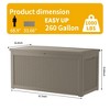 FURNIinspire Deck Boxes, Waterproof Outdoor Storage Box with Handle for Patio Furniture, Garden Tools, All Weather Use, Brown, 67.72"*32.2"*33.66" - 4 of 4