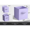 Sorbus 8 Pack 11 Inch Foldable Storage Cubes with Handles- for Organizing Home, Shelves, Nursery, Playroom, Closet and More - 4 of 4