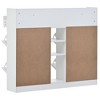 2-Tier Shoe Cabinet with 4 Flip for Entryway Modern Shoe Storage Cabinet with Drawers Freestanding Shoe Rack Storage Organizer for Hallway White - 2 of 4