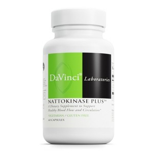 DaVinci Labs Nattokinase Plus - Dietary Supplement to Support Healthy Blood Flow, Vascular Health, Capillary Strength and More* - 60 Vegetarian Caps - 1 of 4