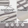 PAGED 2-Piece Polyester Patio Chaise Lounge Cushion Replacement Patio,Patio Cushion with High Resilience Sponge for Pool,Deck,Gray+White - 4 of 4