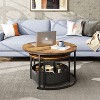 Coffee Table Set, Round Nesting Small Tables with Storage for Living Room, Apartment, Bedroom, 31.5" & 23.6" - 4 of 4