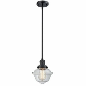 Oxford - 1 Light Stem Hung Mini Pendant In Traditional Style-8 Inches Tall and 7.5 Inches Wide - 1 of 1